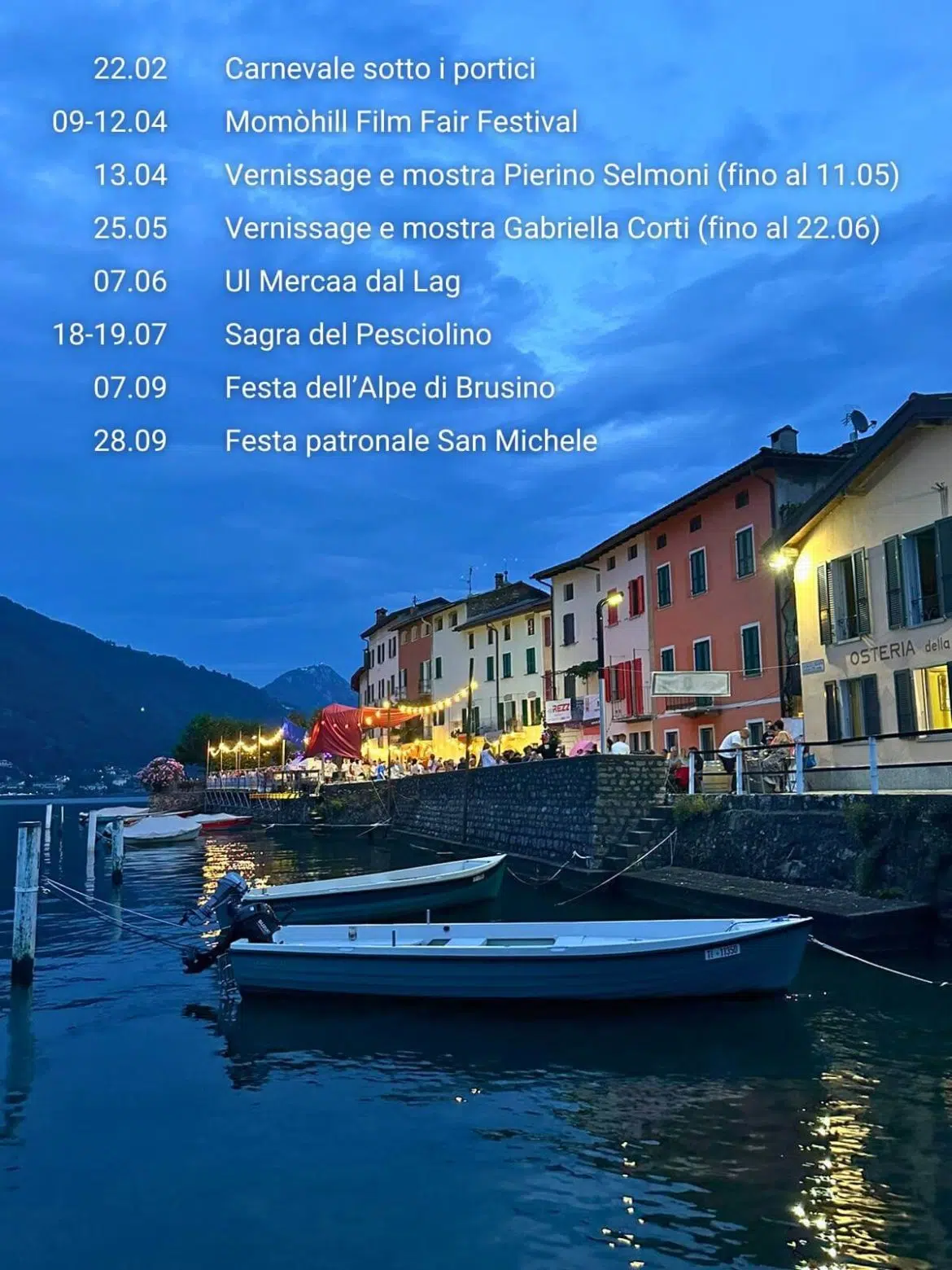 Dolceresio Lugano Lake B&B, Brusino Arsizio - Events Brusino 2025 - DCR Events2025 cmp